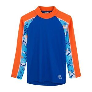 Tuga Boys Tube L/S Rash Guard (UPF 50+), Fuego, 6/12 mos